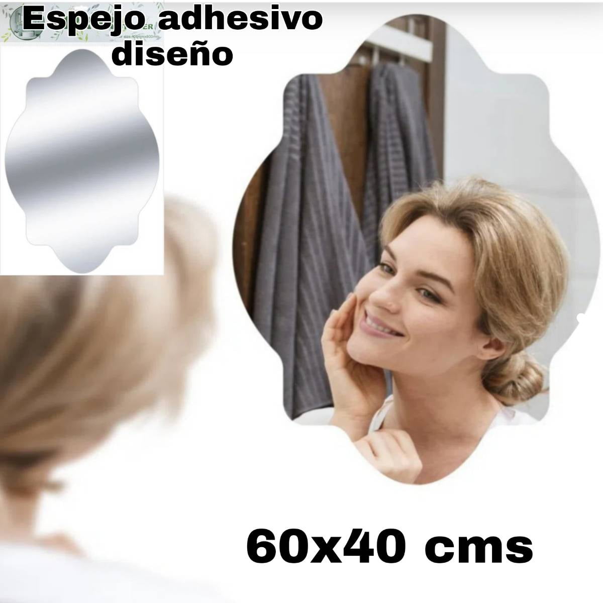 Mundo Eve - Espejo Adhesivo Diseño 60x40 Cm( No Vidrio)