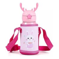 Genérico - Botella De Agua Niña Termica Portatil Correa Lau