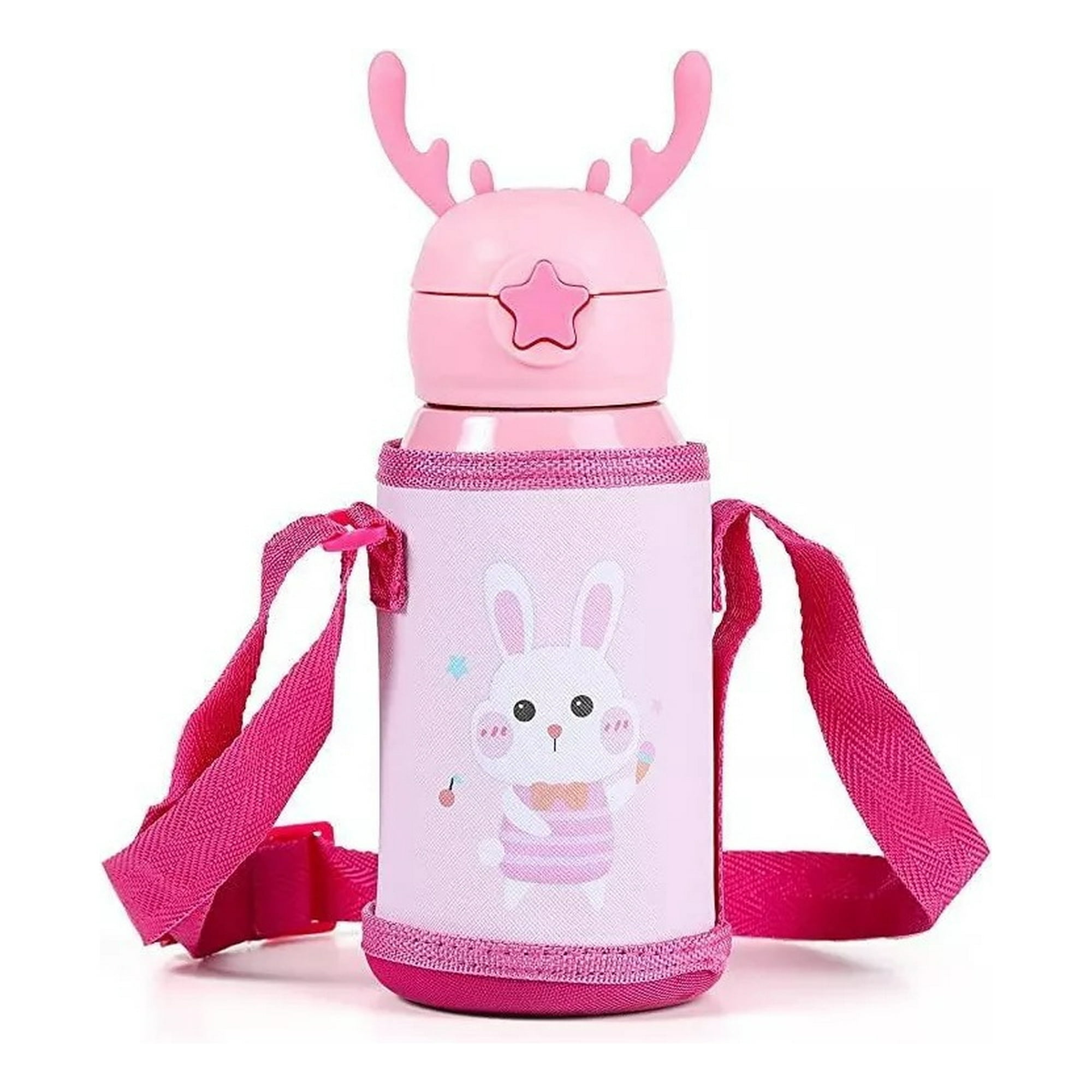 Genérico - Botella De Agua Niña Termica Portatil Correa Lau