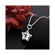 thumbnail image 3 of Collar De Plata Con Colgante De Estrella y Cristal, 3 of 4
