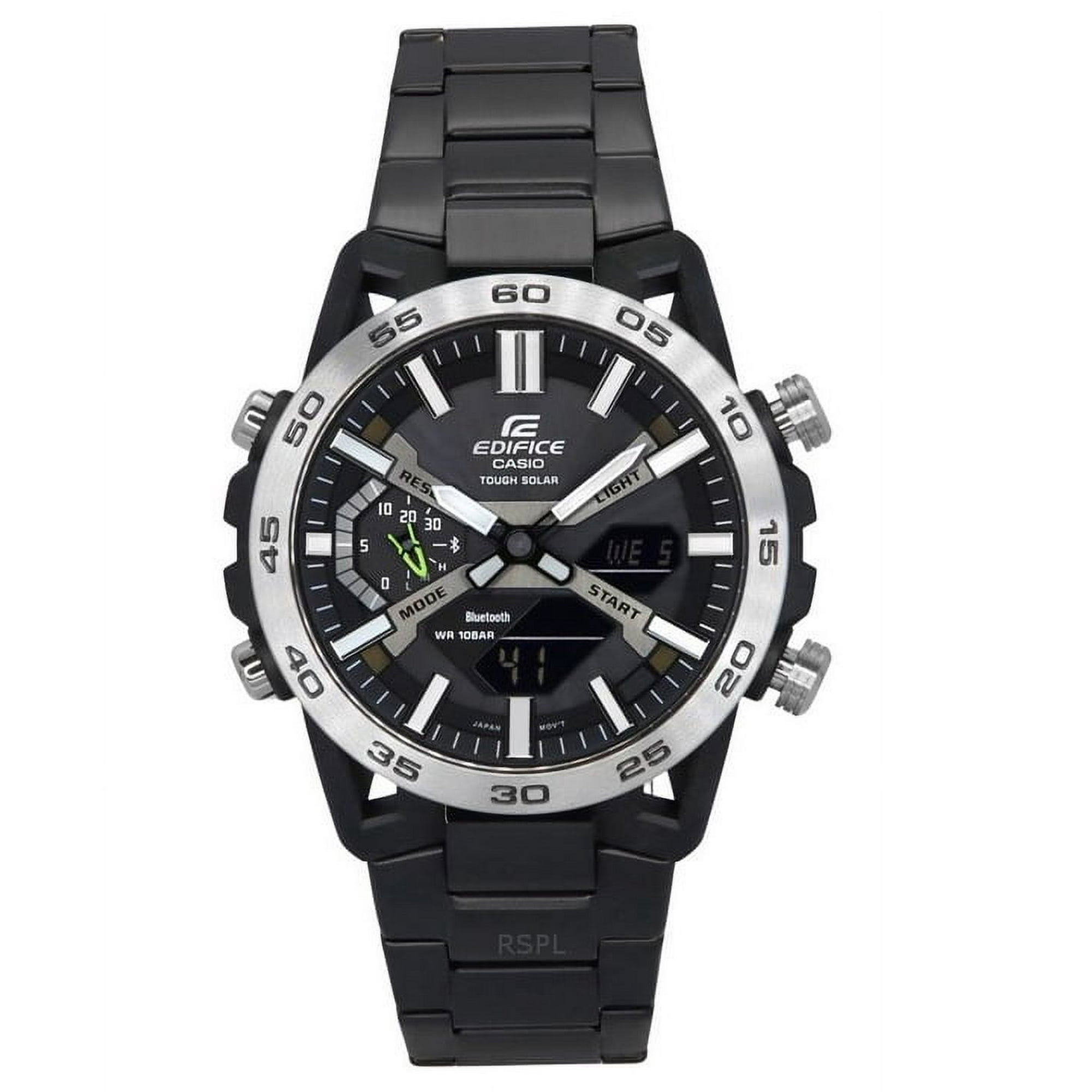 Casio - Reloj Digital Para Hombre Edifice Sospensione Smartphone Link Tough Solar Ecb-2000dd-1a 100m
