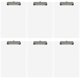 thumbnail image 1 of Portapapeles Trade Quest tamaño carta, pack de 6, blanco, 1 of 6