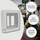 thumbnail image 2 of Placa de pared Intermatic WP7200W de 2 entradas, bajo perfil, blanco, 2 of 2