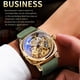 thumbnail image 3 of Reloj FORSINING Cuadrado Retro Mecánico Esqueleto Plateado, 3 of 7