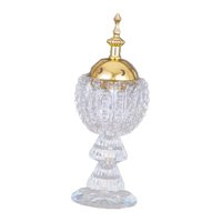 Bothyi - Quemador De Cristal Bakhoor, Soporte De Incienso De Estilo Árabe Para Spa, Yoga, Aromaterapia C