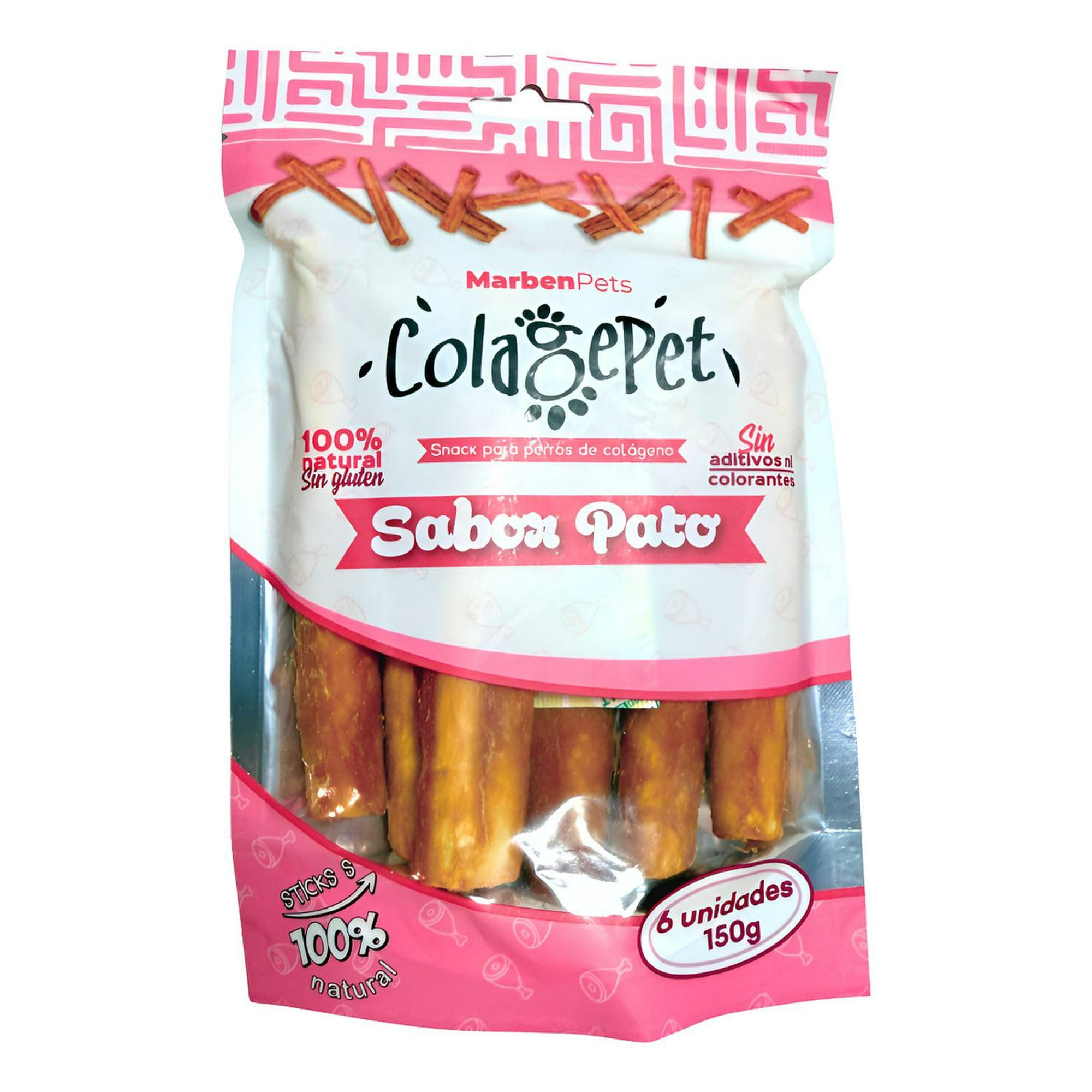 Colagepet Snack Para Perros 100% Natural Talla S Sabor Pato