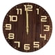 thumbnail image 1 of Reloj De Pared De Madera Colgante, Reloj Silencioso Rústico Para El Hogar, Sala De Estar, Oficina, 1 of 5
