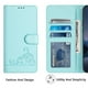 thumbnail image 3 of Funda tipo cartera FOXDOCK para Samsung Galaxy S9 con soporte, ranuras, RFID, diseño de gato, 3 of 5