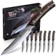 thumbnail image 1 of Juego de cuchillos para carne SYOKAMI 8 de acero inoxidable japonés con alto contenido de carbono, 1 of 6