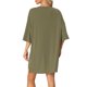 thumbnail image 3 of INSPIRE CHIC Conjunto de salón de punto acanalado para mujer Camiseta de manga corta de gran tamaño y pantalones cortos de ciclista de cintura alta Conjunto suave de dos piezas para verano S Verde, 3 of 6