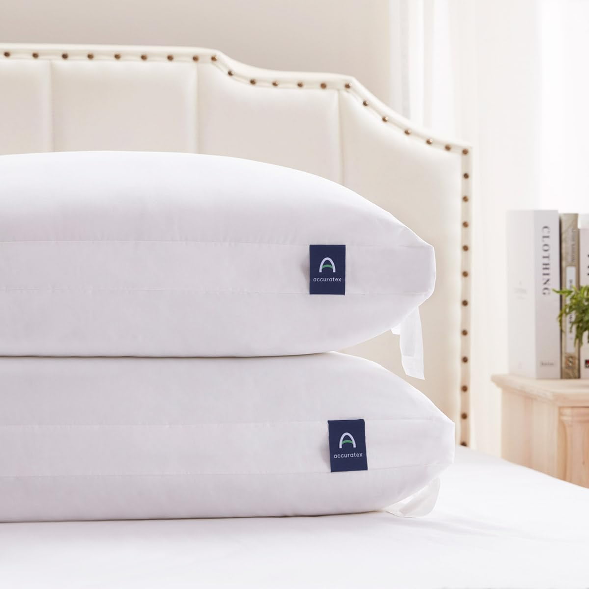 Pillows Accuratex Hybrid, Espuma Viscoelástica Triturada, Tamaño Estándar