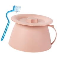 Magideal - Spittoon Doméstico Cubeta De Orina Portátil Con Tapa Recipiente Sanitario De Pp Adecuado Para Adultos Ancianos Y Niños Durante Viajes O Uso Doméstico Rosa