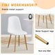 thumbnail image 4 of Silla sencilla de lujo - conjunto de 4 silla de comedor de alta resistencia de material de lino-algodón, 4 of 6