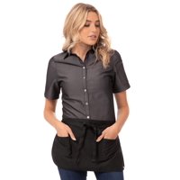 Delantal Reversible Para Camarera Chef Works Negro Talla Única