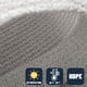 thumbnail image 4 of Vela de sombra SUNNY GUARD 3.7 x 3.7 m rectangular, color gris plateado, 4 of 7