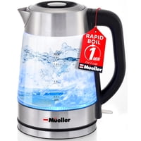 Hervidor Eléctrico Mueller Rapidboil De Vidrio De Borosilicato De 1.8 L
