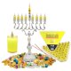 thumbnail image 1 of Vasos de aceite en gelatina prellenados de Janucá y velas | The Dreidel Co., 1 of 6