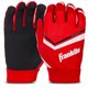 thumbnail image 1 of Guantes de receptor de fútbol Franklin Sports Shoktak Red Youth, 1 of 7