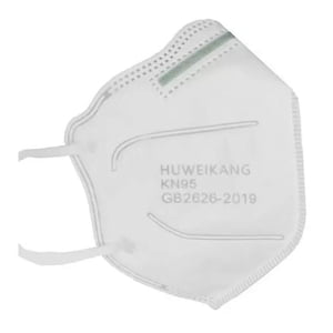 Huweikang - Mascarilla Kn95 Para Adulto - Color Blanco - Alta Protección 5 Capas (Caja 10 Unidades) - Blanco