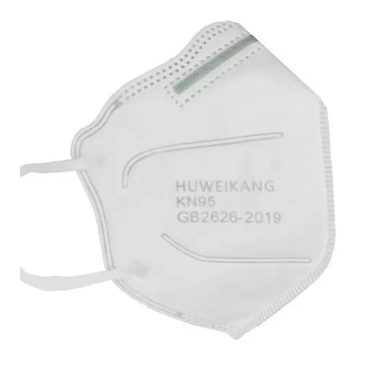 Huweikang - Mascarilla Kn95 Para Adulto - Color Blanco - Alta Protección 5 Capas (Caja 10 Unidades) - Blanco