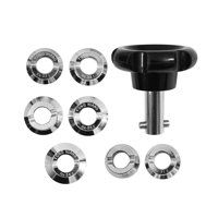 Magideal - Abridor De Cajas De Relojes Reparación De Relojes Para Relojeros Fabricación De Relojes Resistentes Con 7 Mandriles Herramienta De Apertura Trasera De