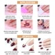 thumbnail image 3 of 24 uñas postizas estilo francés, largas, rosas y blancas, para mujeres y niñas., 3 of 6