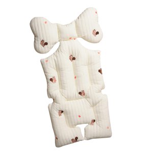 Magideal - Almohada Para Cochecito De Bebé, Cojín Para Asiento De Cochecito, Colchón Suave Para Cochecito, Soporte Cálido Y Grueso, Alfombrilla Para Cochecito De Ardilla