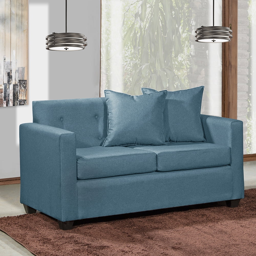 Masel - Sofa 2c Gramado Tela Turquesa 130x70x83