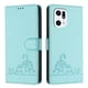 thumbnail image 5 of Funda tipo cartera FOXDOCK para OPPO Find X5 PRO con soporte, ranuras, RFID, diseño de gato, 5 of 5