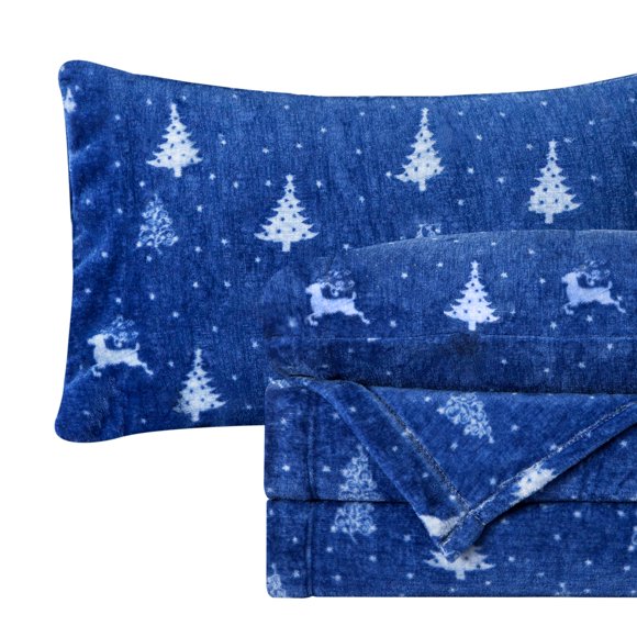 Juego de sábanas Elegant Comfort, lujosamente suave, de terciopelo, doble