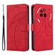 thumbnail image 3 of Funda tipo cartera con tapa para Nothing Phone 3A Pro con tarjetero, soporte y cubierta magnética Rojo, 3 of 5