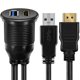 thumbnail image 2 of Cable de montaje USB 3.0 y HDMI con panel empotrado para coche y barco, 1 m, 2 of 7