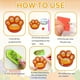 thumbnail image 3 of 6pcs/set DIY Paw Prints Diamond Painting Coasters With Holder Size 4''*4''/10*10cm Scratch Resistance Anti Slip Wood Coasters For Drinks Crystal Rhinestones Diamond Art Coasters Paw Prints Diamond Pai, 3 of 3