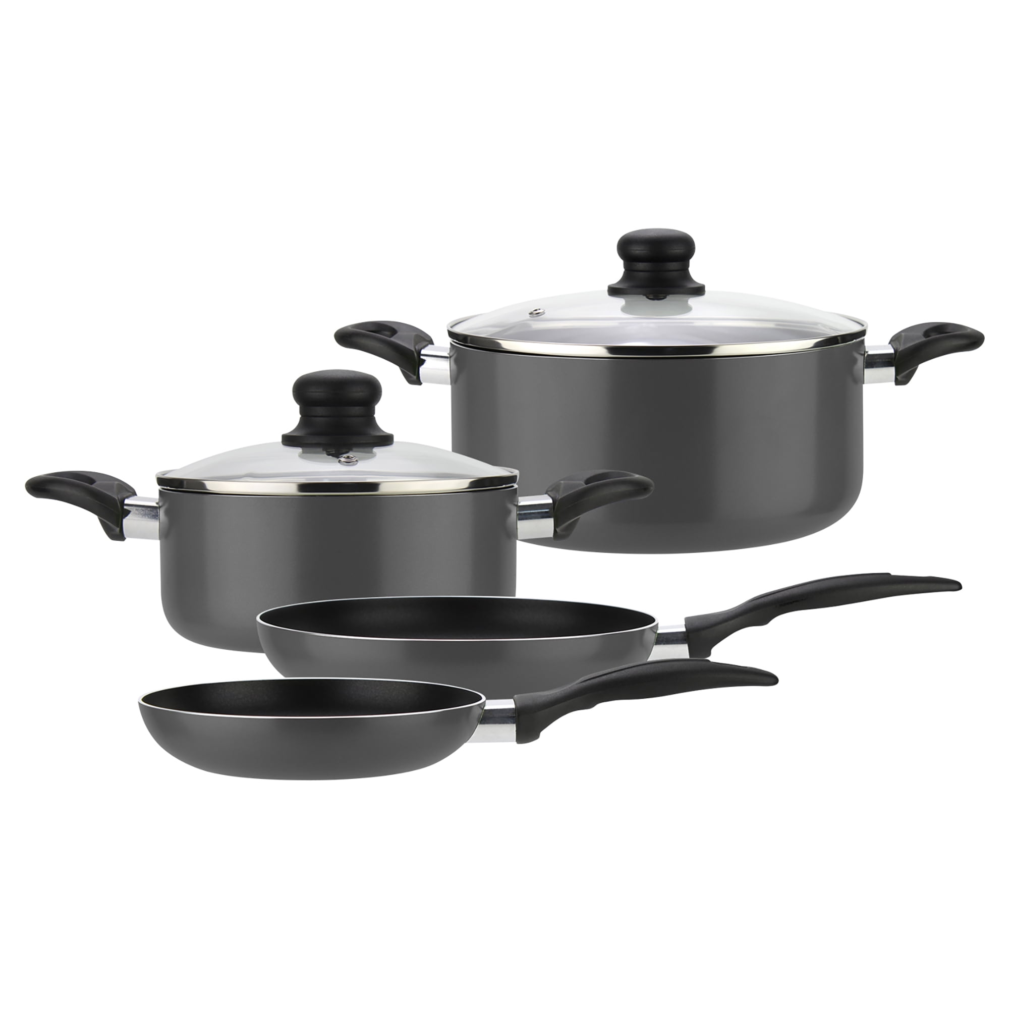 Fantuzzi - Batería De Cocina De Aluminio 6 Piezas Gris Gourmet