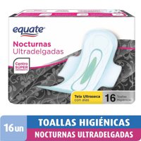 Toallas Higiénicas Nocturnas Con Alas Ultradelgadas 16 Un Equate
