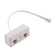 thumbnail image 4 of Enchufe de teléfono bidireccional rj11 al divisor del adaptador del zócalo para el teléfono de la línea horizonte, 4 of 5