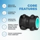 thumbnail image 3 of Rueda de masaje muscular Chirp Wheel XR de 10 cm para alivio de cuello, capacidad de 500 lb, 3 of 6