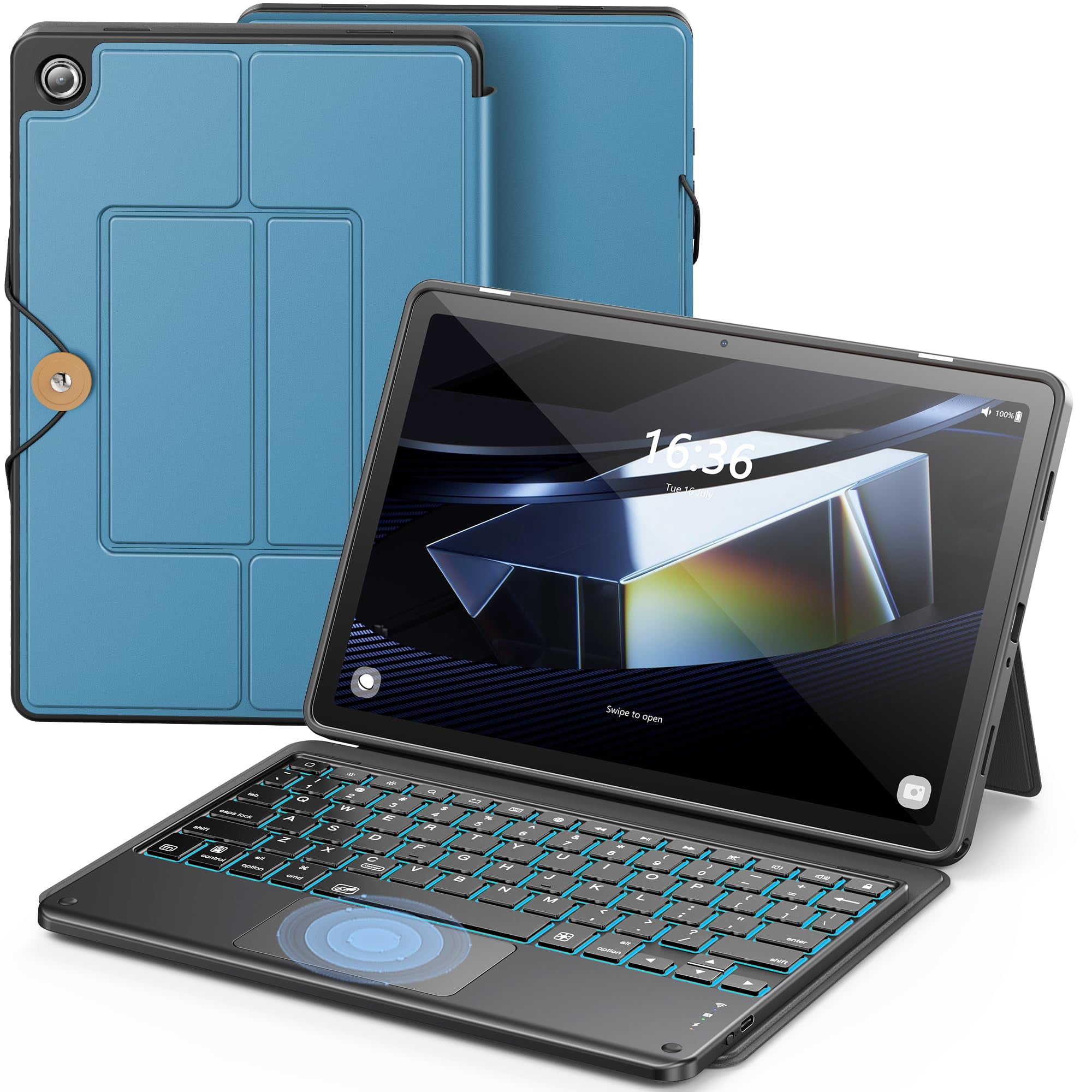 Funda De Teclado Infiland Para Samsung Galaxy Tab A11+/a9+ 5g 11