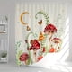thumbnail image 2 of 1pc Mushroom Forest Shower Curtain - Durable, Waterproof, and Mildew-Proof Fabric Bath Curtain for Bathroom and Home Decor, 2 of 4