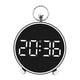 thumbnail image 2 of Reloj Despertador Digital Moderno Con Luz Ambiental Para Sala De Estar, Oficina, Mesita De Noche, Color Blanco, 2 of 3