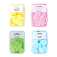 Ioensy - 400 Hojas De Jabón De Viaje, Papel De Jabón De Pétalos Para Niños Y Adultos, Color Mezclado