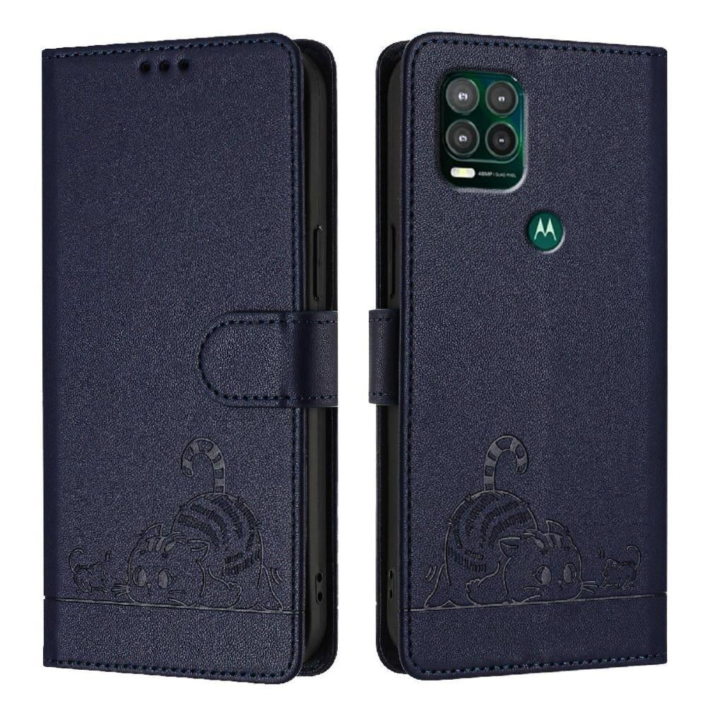 Funda Tipo Cartera Foxdock Para Motorola Moto G Stylus 5g 2021 Con Soporte, Ranuras, Rfid, Diseño De Gato