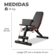 thumbnail image 2 of Press banca reclinable para pesas con bandas negra y roja, 2 of 3