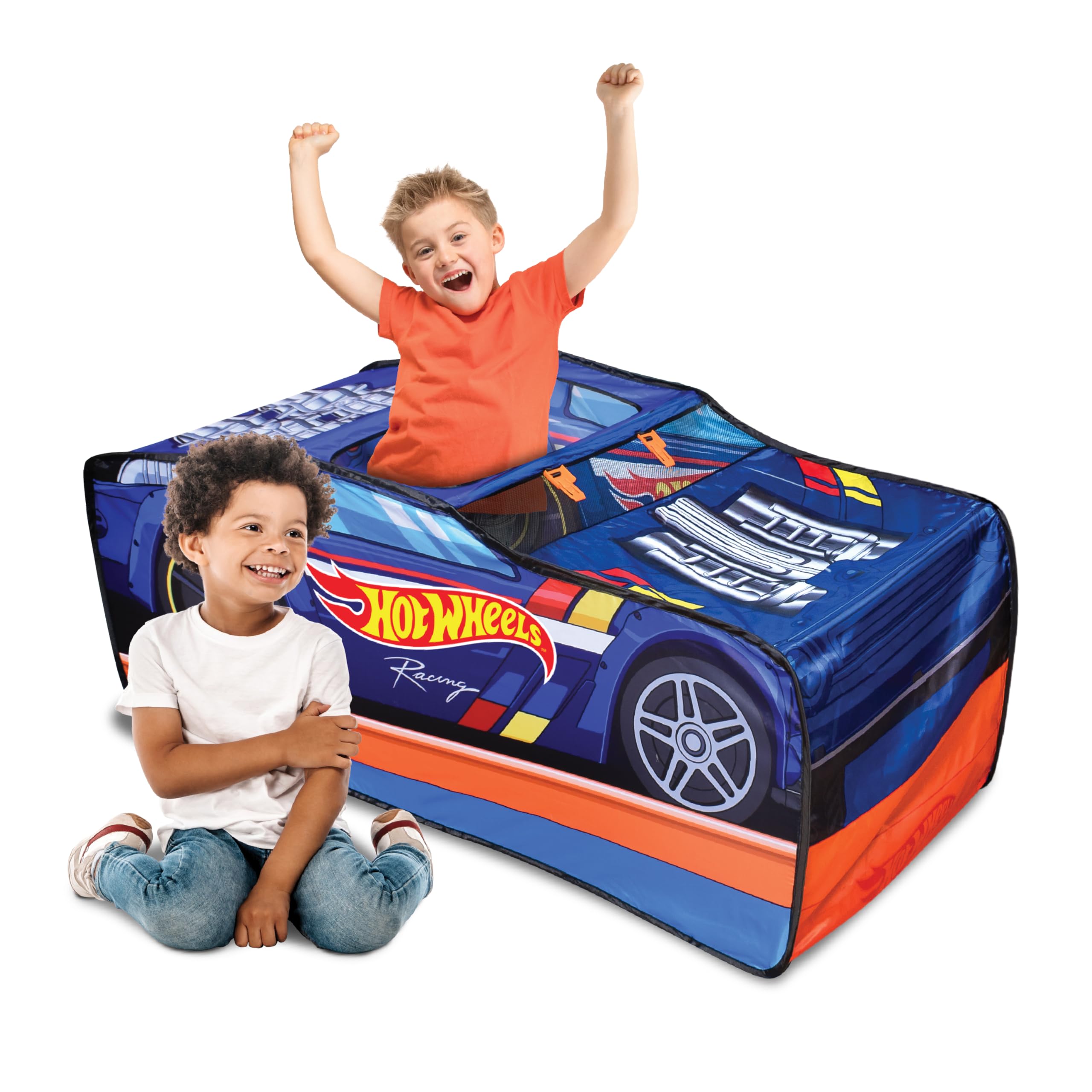 Casa De Juegos Plegable Play Tent Hot Wheels Con Conexiones Para Pistas