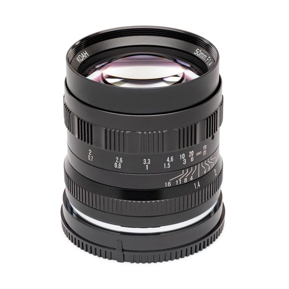 Lente Koah Artisans Series 50 mm f/1.4 de gran apertura y enfoque manual para Fujifilm FX