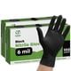 thumbnail image 1 of Guantes desechables, paquete cómodo, 200 unidades, nitrilo negro, 6 ml, 1 of 7