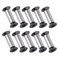Magideal - 10 Piezas De Tornillos De Cabeza Plana Para Manija De Fabricación De Cuchillos, Remaches Para Manija De Cuchillo, Tornillos De Fijación Para Sombreros