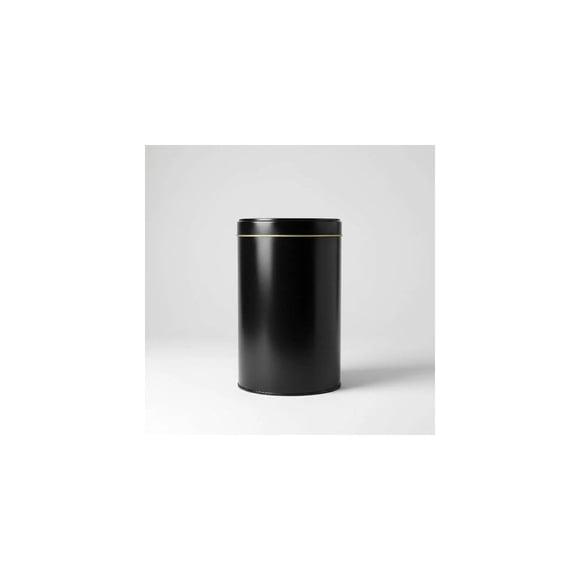 Lata Yerbera Cinlíndrica Negra Mate Matero + Grabado Laser Negro