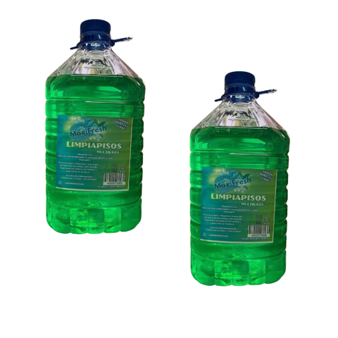 Limpiapiso Manzana Verde Maxifresh 5 Litros Eco Pet Pack 2 Unidades