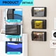 thumbnail image 4 of Organizador de archivos de pared GDINDINFAN de malla metálica con 3 compartimentos, 4 of 7